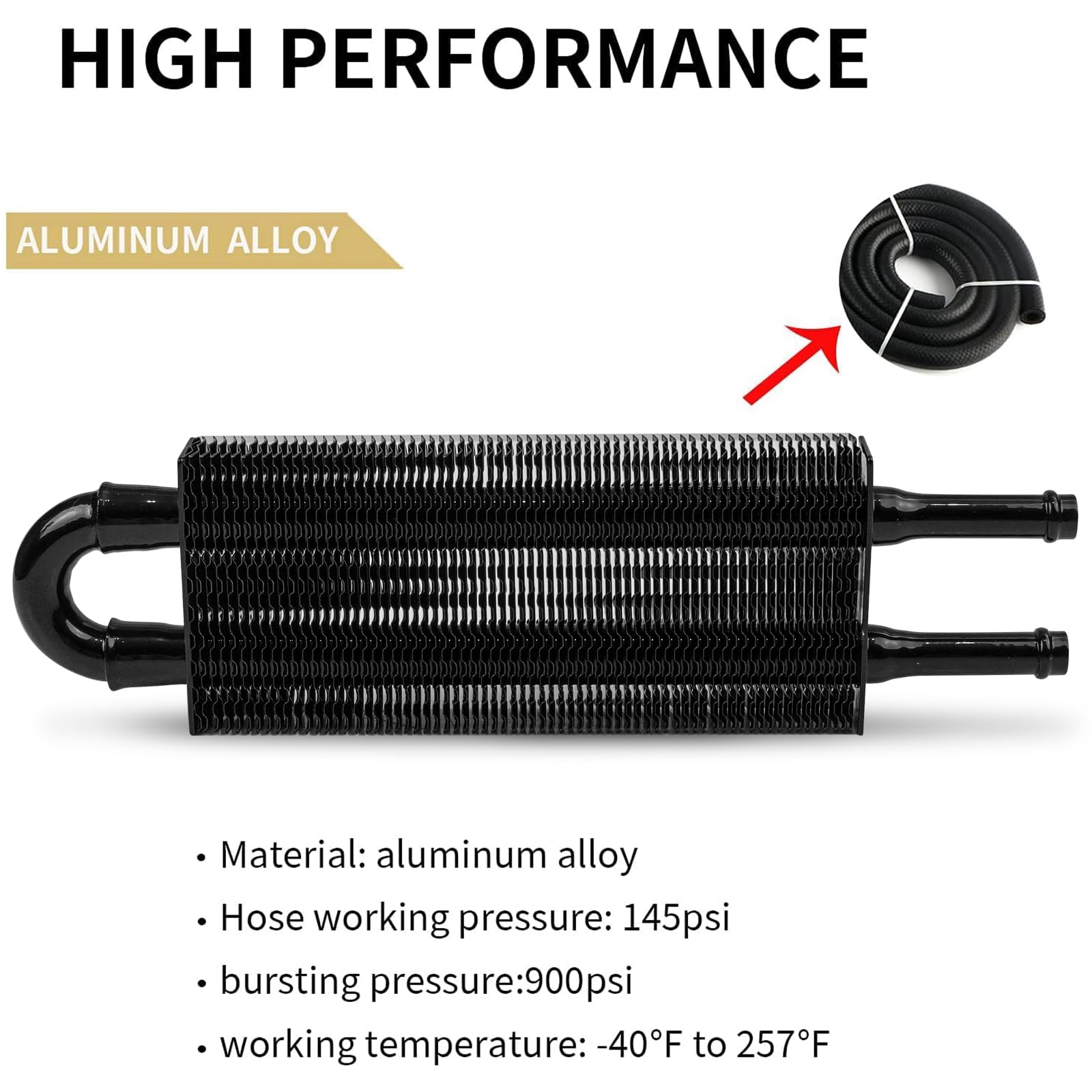 HTRACING cooler mounted behind grille in vehicle improving transmission protection