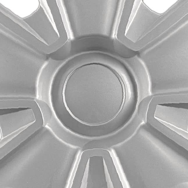 Hubcaps.com installed on Ford Transit wheel demonstrating secure fit