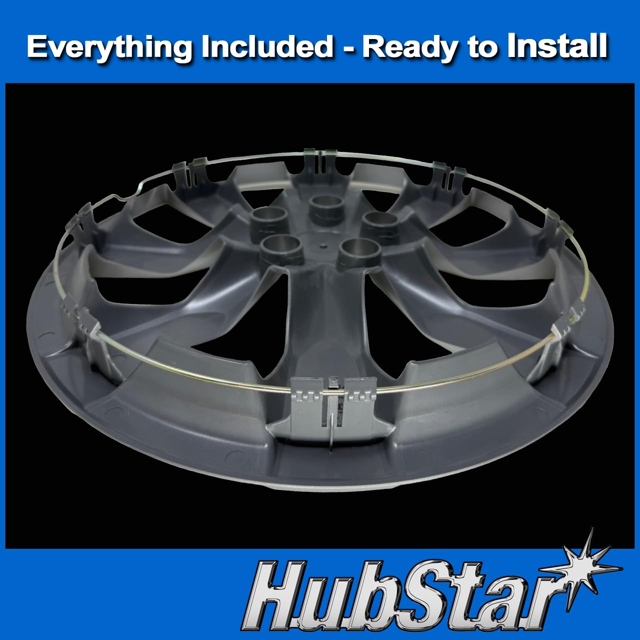 HubStar close-up of mounting clips showing durable secure snap-on fit