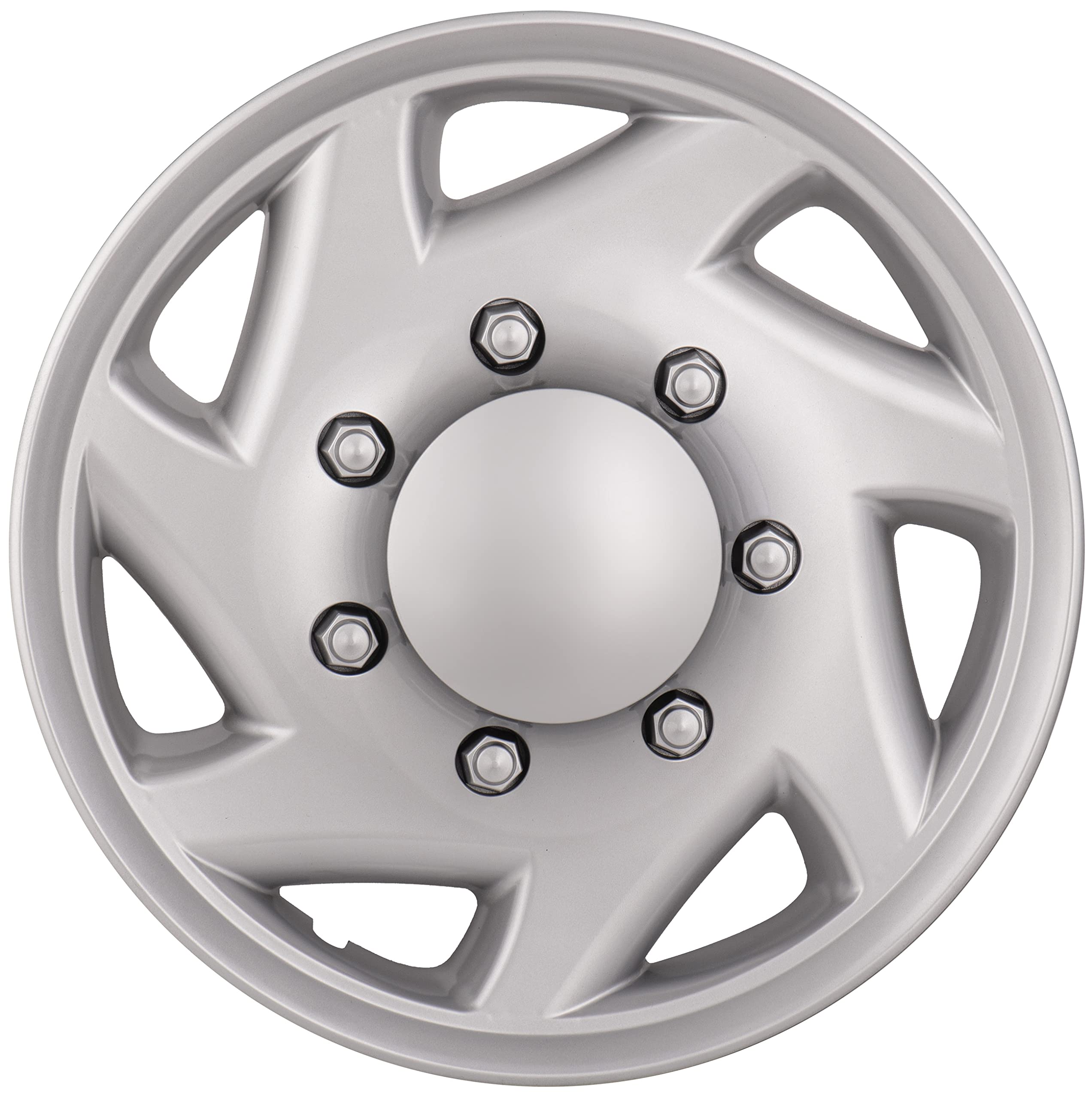 HubStar front-facing hubcap showing OEM-style appearance and restored wheel look