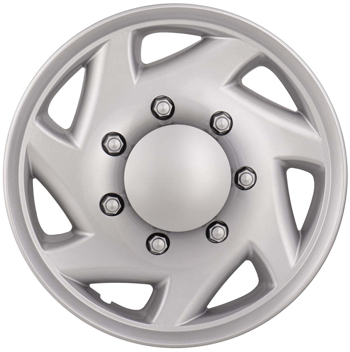HubStar front-facing hubcap showing OEM-style appearance and restored wheel look