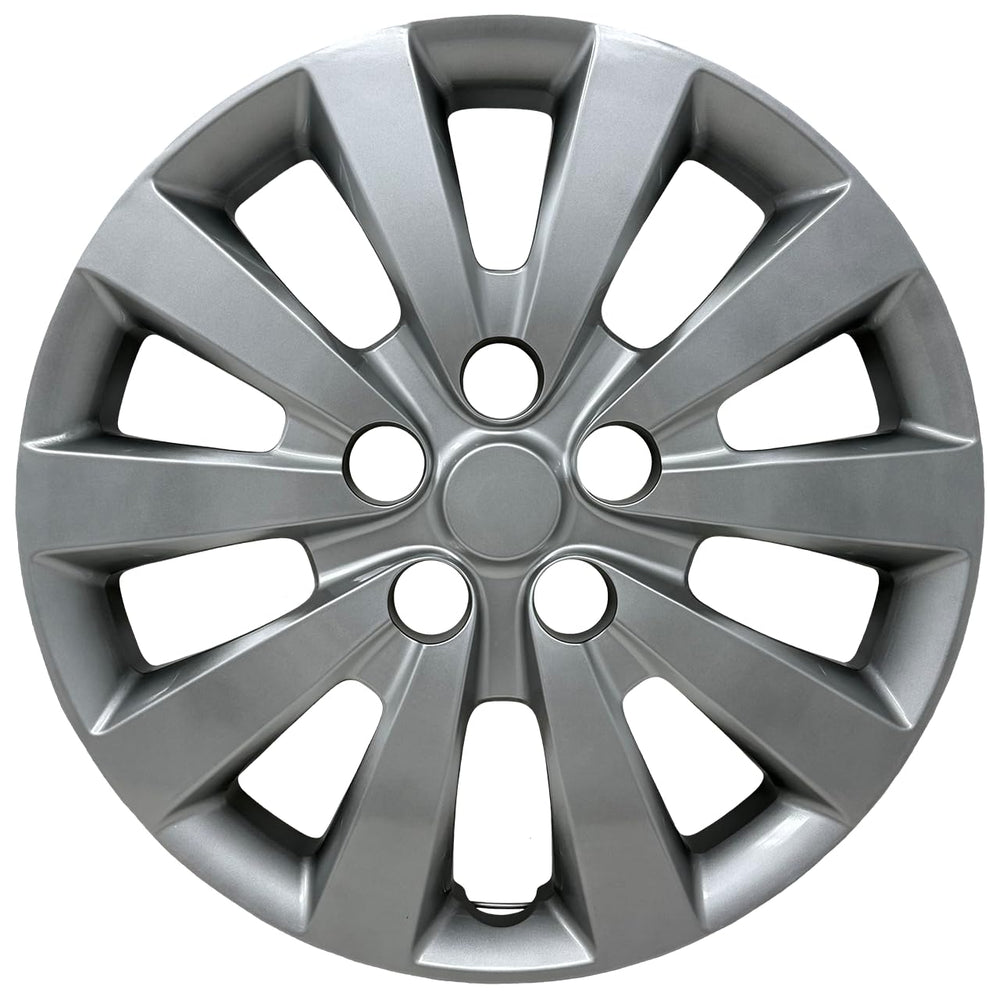 HubStar front view hubcap showing silver finish and accurate OEM-style design for curb appeal