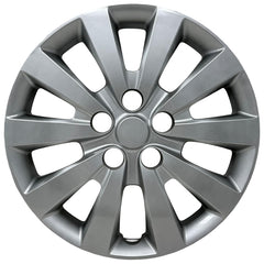 HubStar front view hubcap showing silver finish and accurate OEM-style design for curb appeal