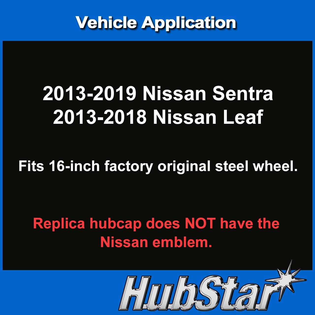 HubStar hubcap installed on Nissan Sentra showing restored factory look and neat appearance