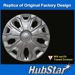 HubStar hubcap side profile close-up showing clip alignment and fit benefit