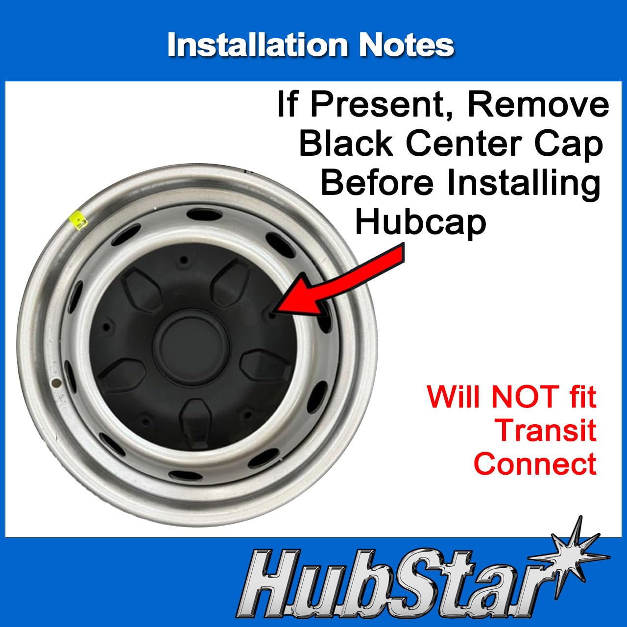 HubStar hubcap next to ruler showing 16-inch fit for correct wheel sizing
