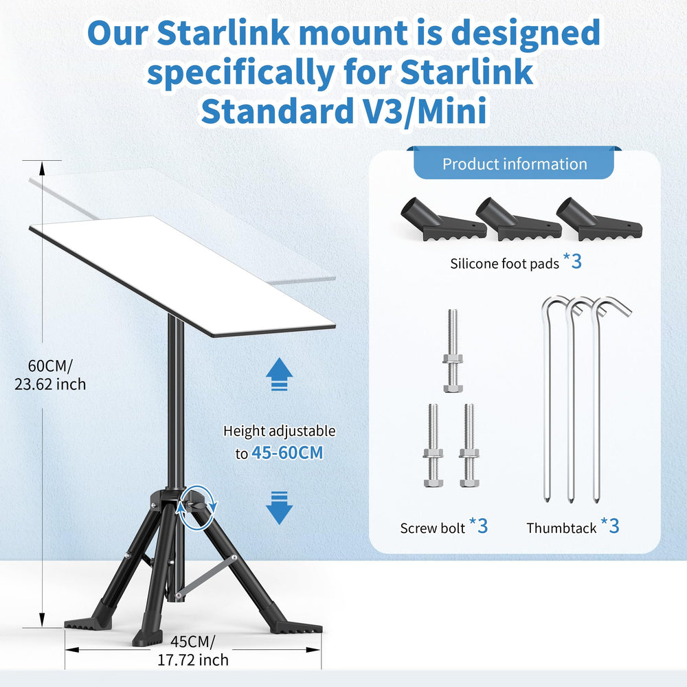 Hugener tripod folded for portability, compact for travel and storage