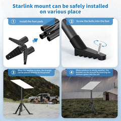 Hugener tripod steel leg close-up showing durable construction and finish