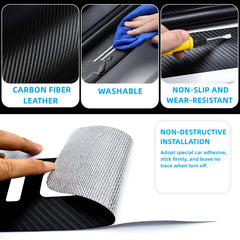 HUIANTS door sill protector with foot in frame showing scuff prevention
