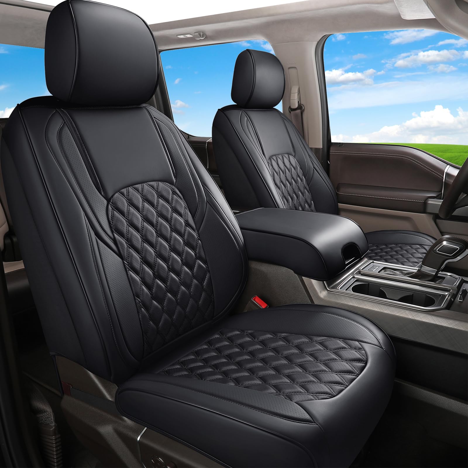 Huidasource front seat full view showing fit and renewed appearance