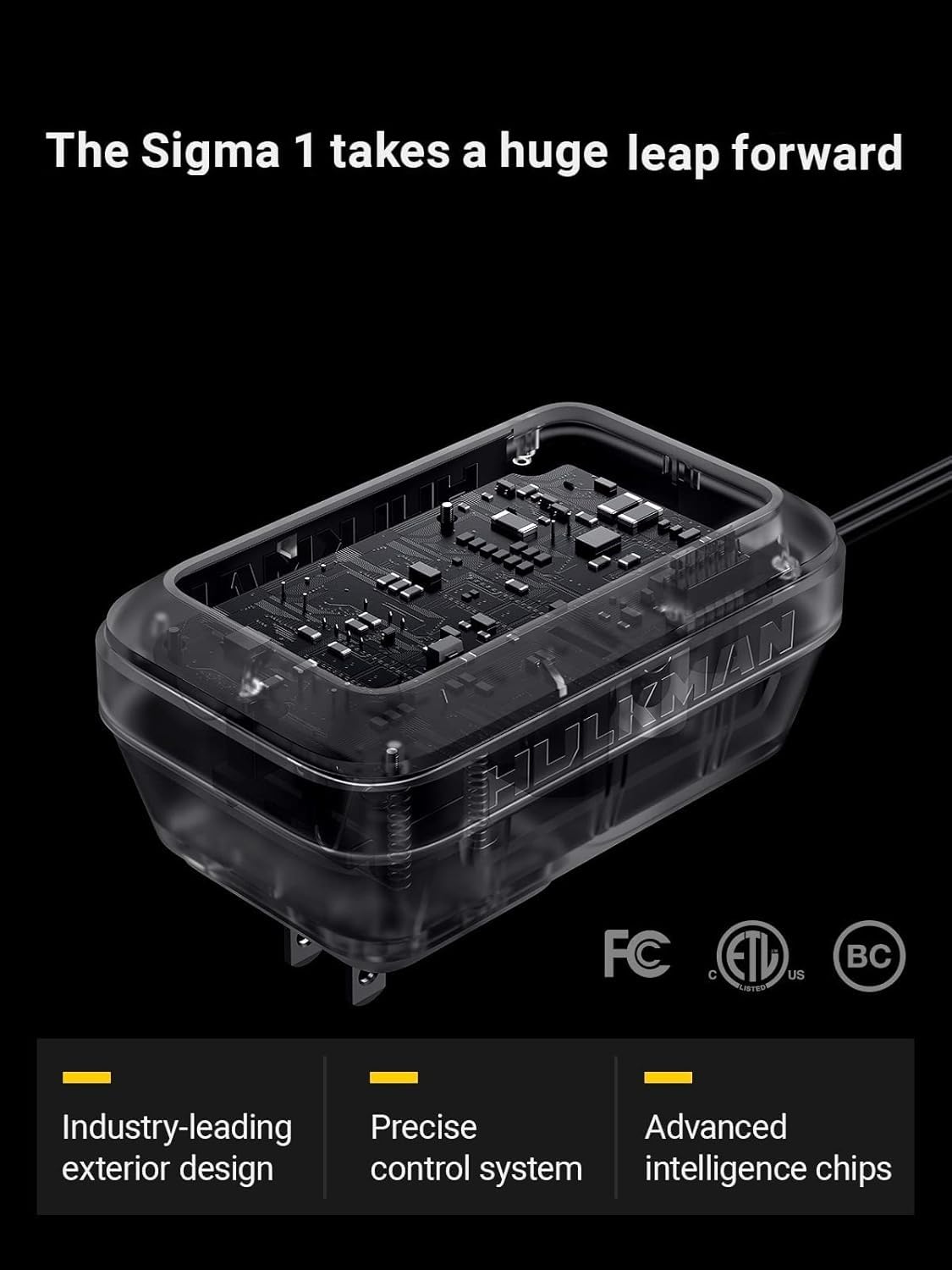 HULKMAN Sigma 1 cable and connector view illustrating robust build and reliable hookup