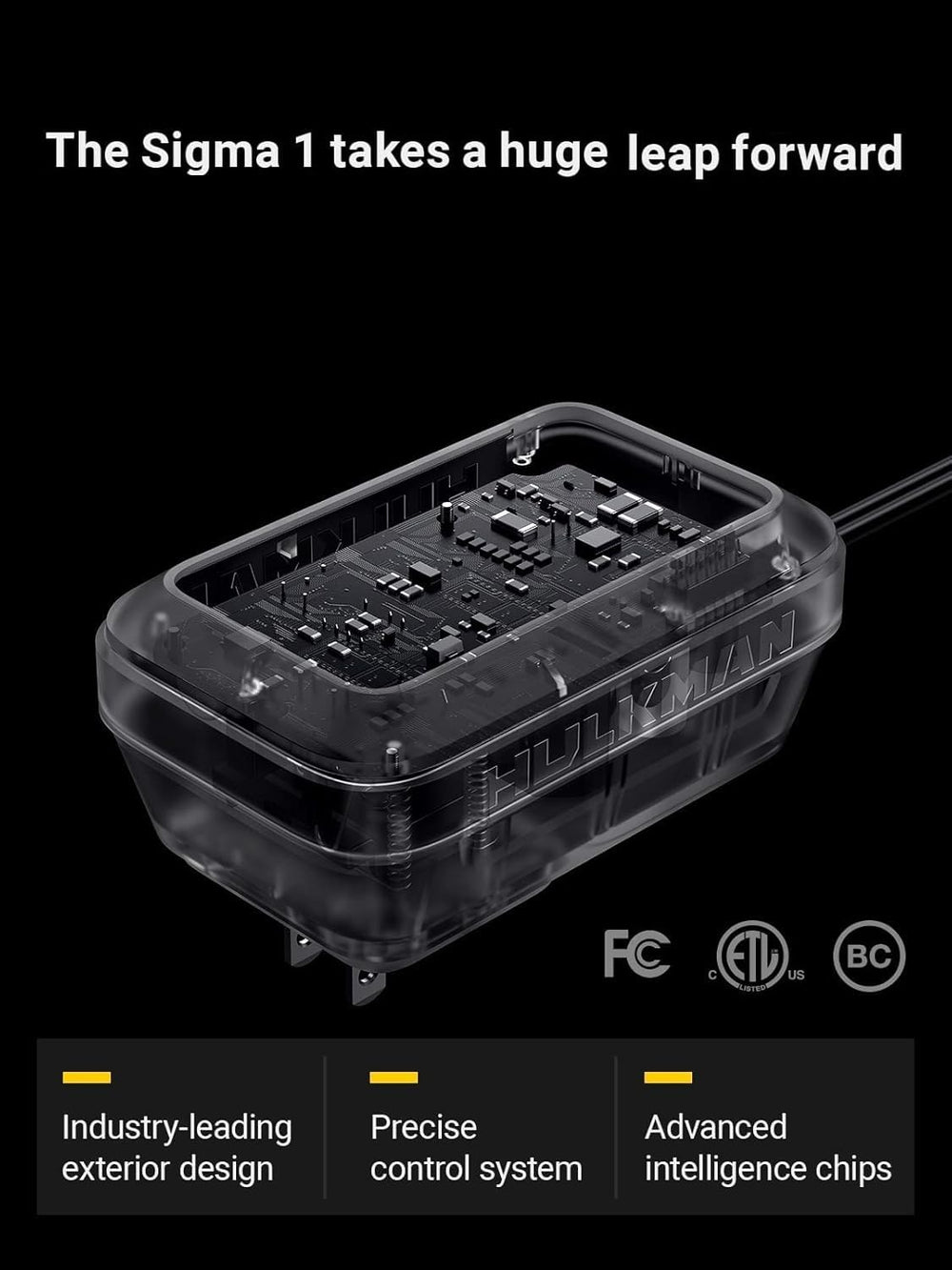 HULKMAN Sigma 1 cable and connector view illustrating robust build and reliable hookup