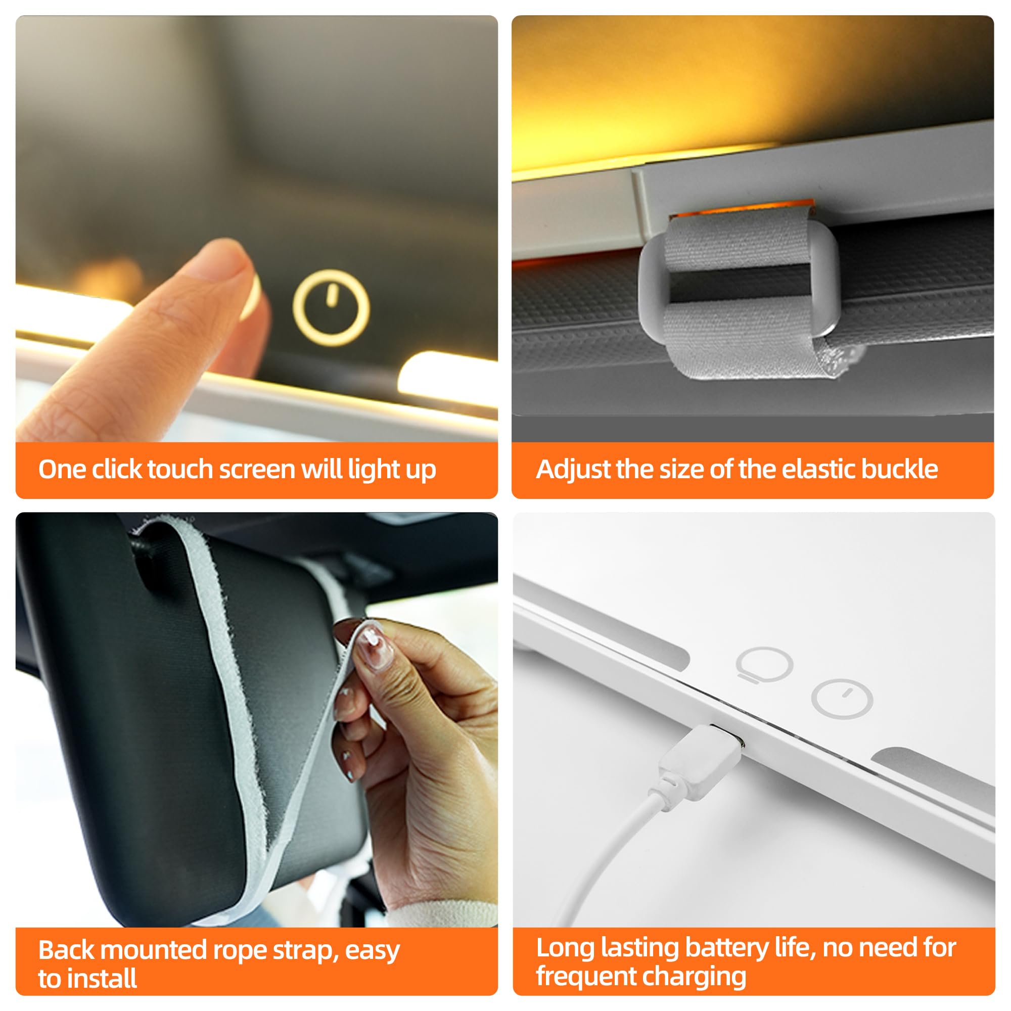 HUMBEST USB charging port view showing rechargeable battery convenience
