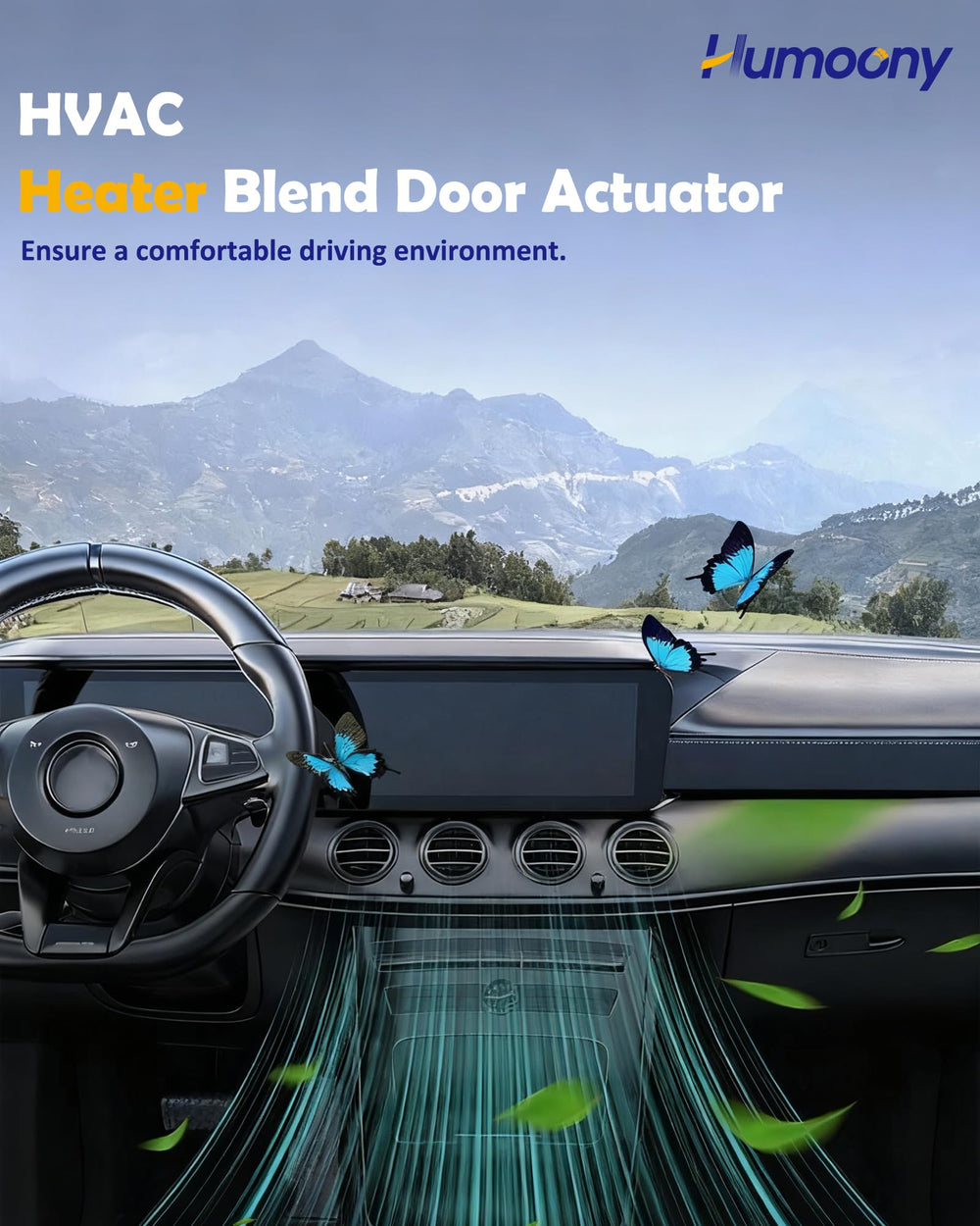 Humoony actuator installed in truck HVAC showing restored comfort