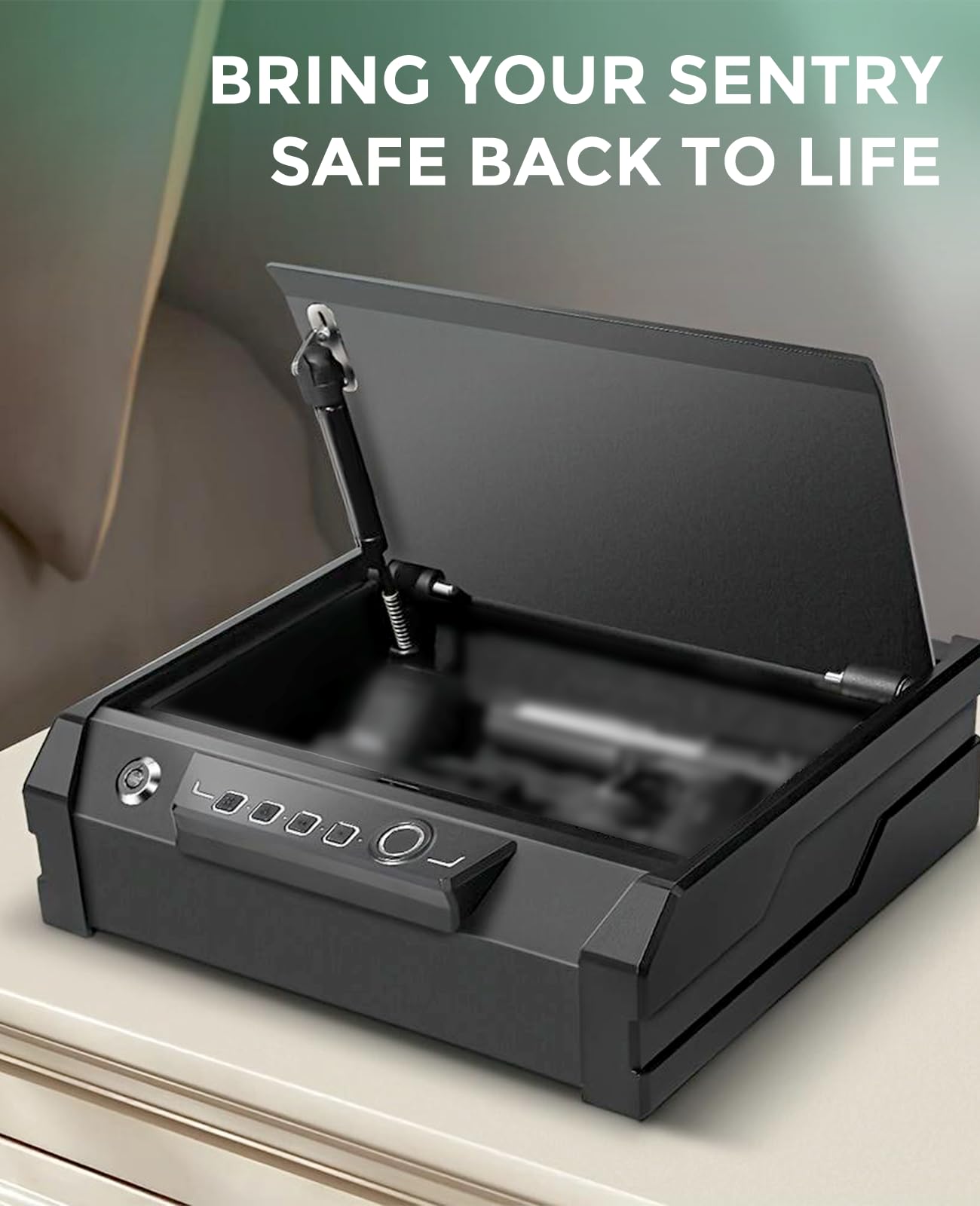 HUOPO repair scene with safe and tools illustrating fast DIY replacement benefit