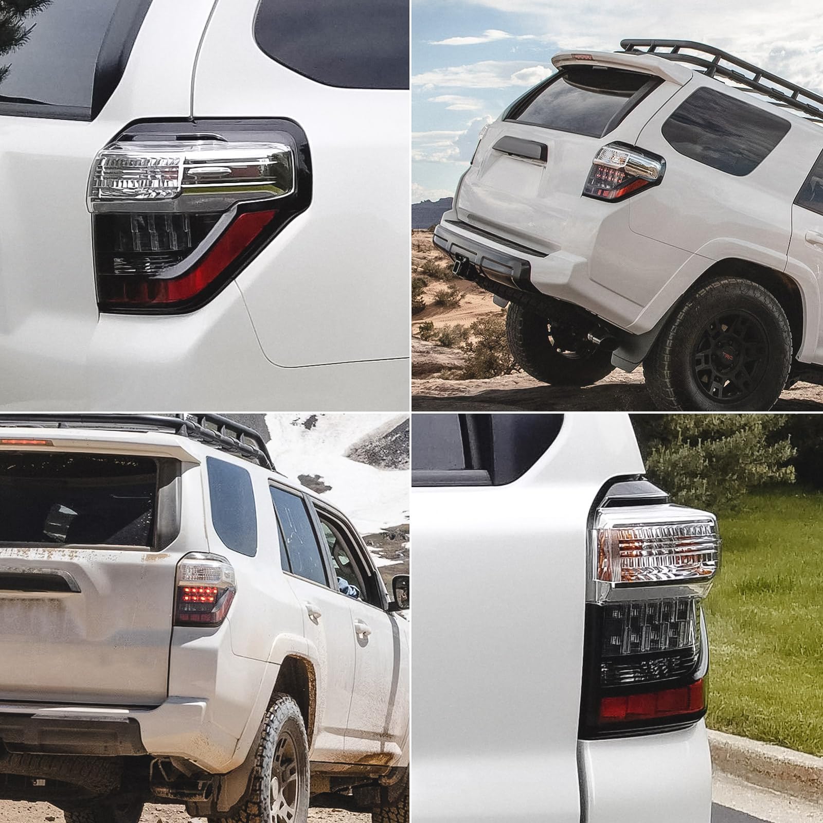 Huray tail light lens close-up showing high-transmittance material and clear light output