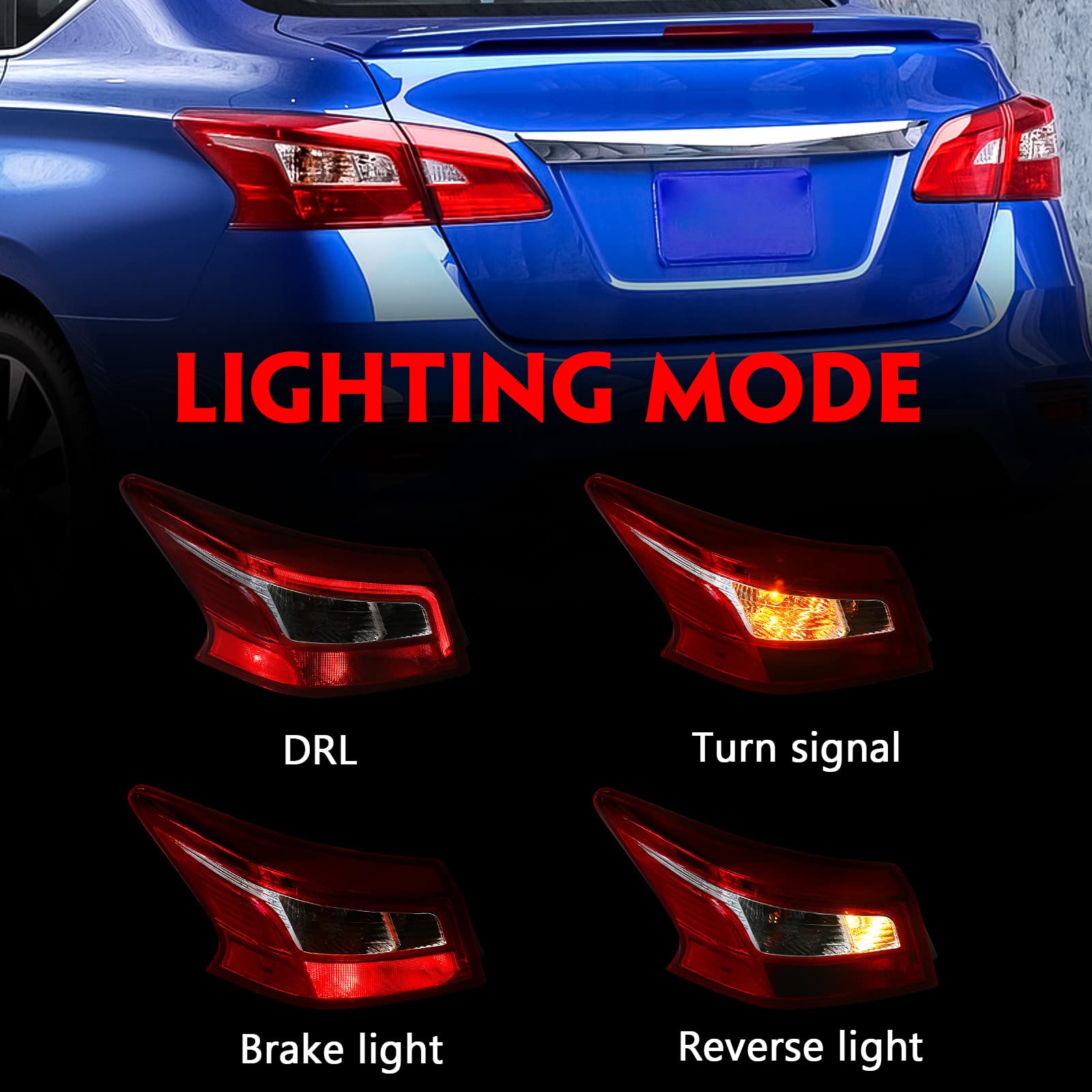 Huray tail light rear housing close-up showing weather-seal benefit