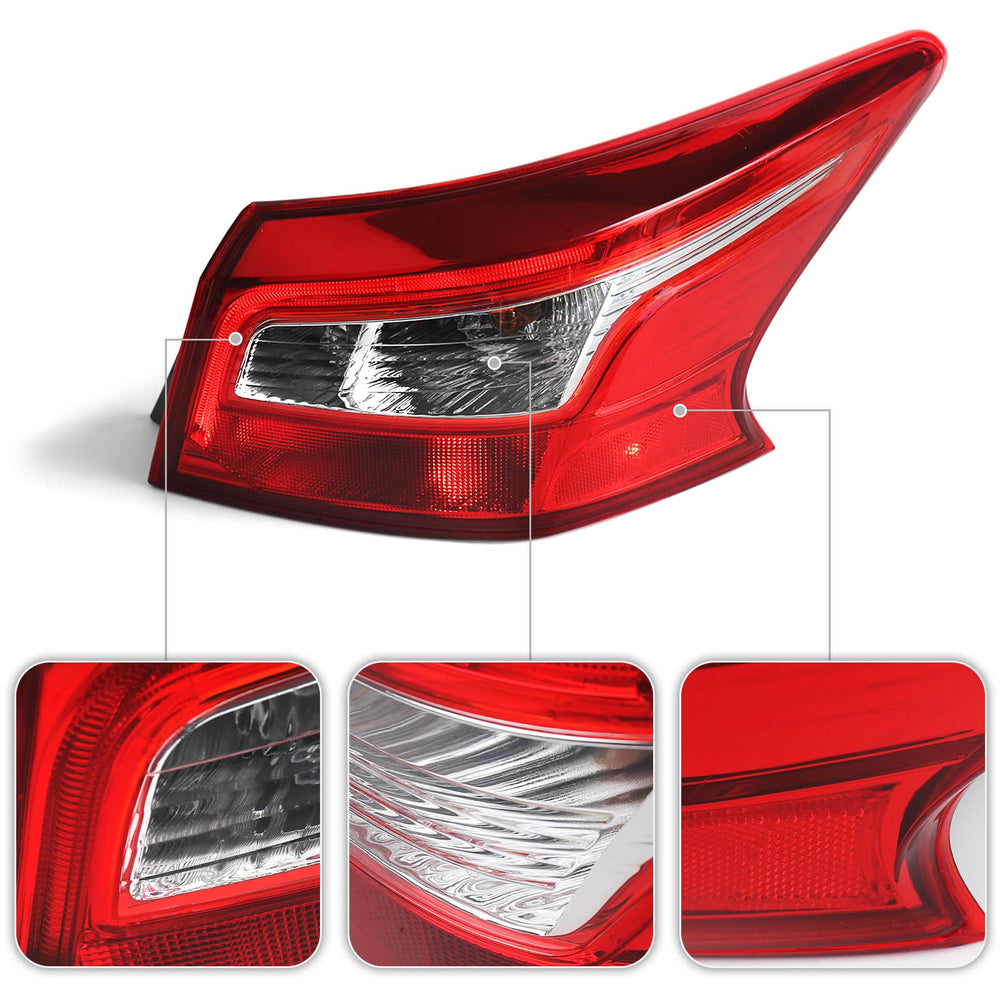 Huray tail light held in hand to show scale and exact-fit replacement benefit