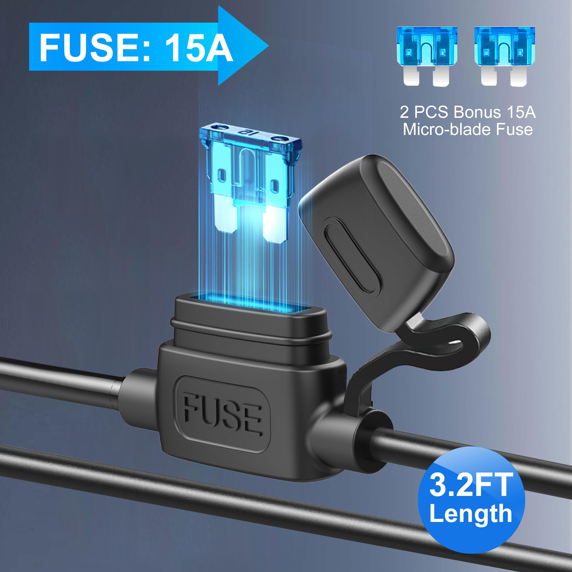 HURMAI USB-C PD30W port and USB ports delivering fast, optimized charging