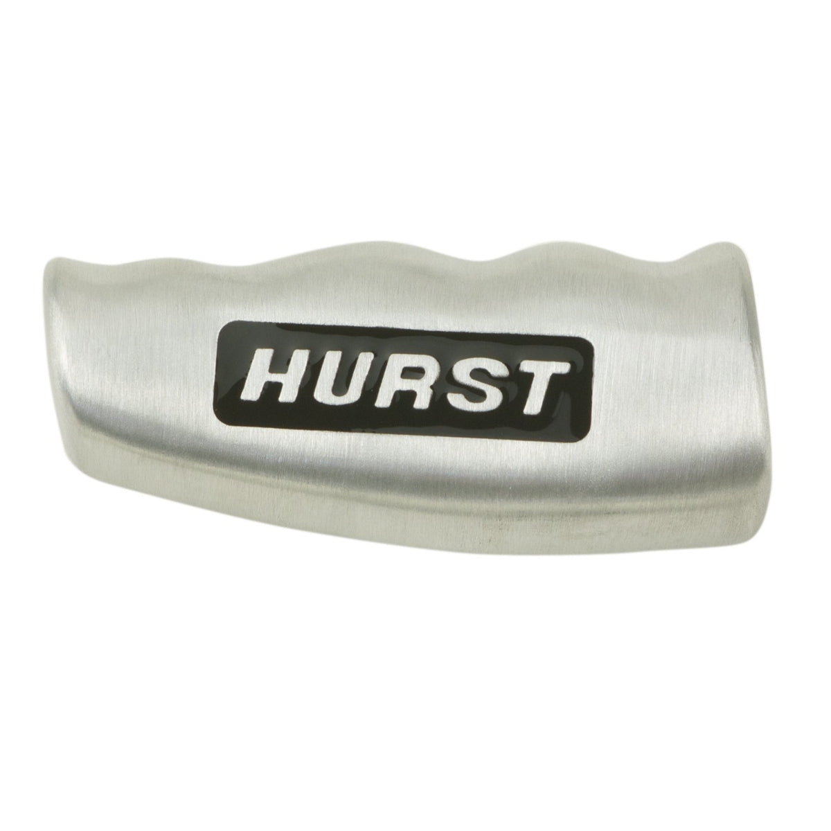 Hurst T-handle front view showing brushed aluminum and clean profile for an upgraded cabin look