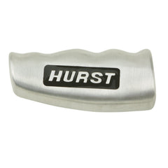 Hurst T-handle front view showing brushed aluminum and clean profile for an upgraded cabin look
