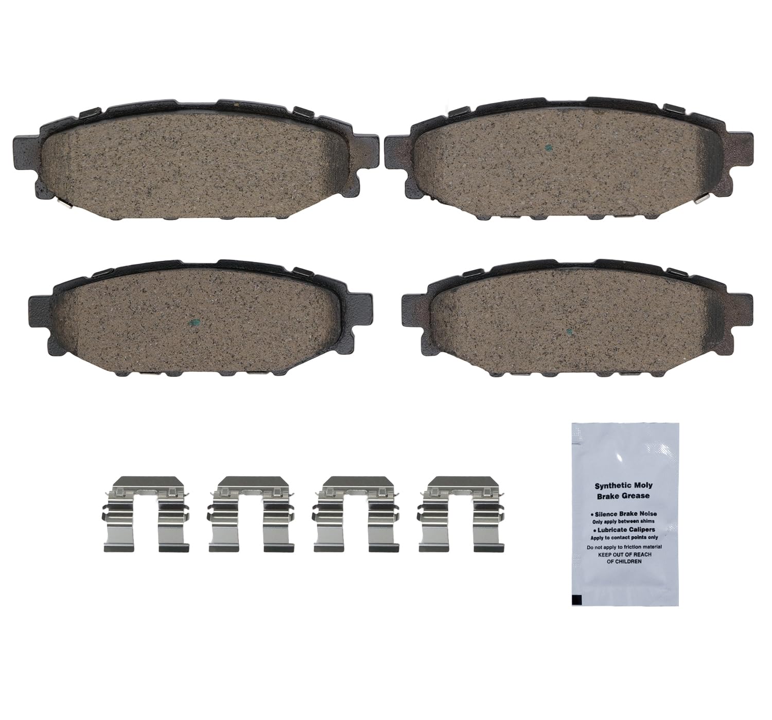 HUSCH ceramic pad close-up showing friction surface for consistent stopping