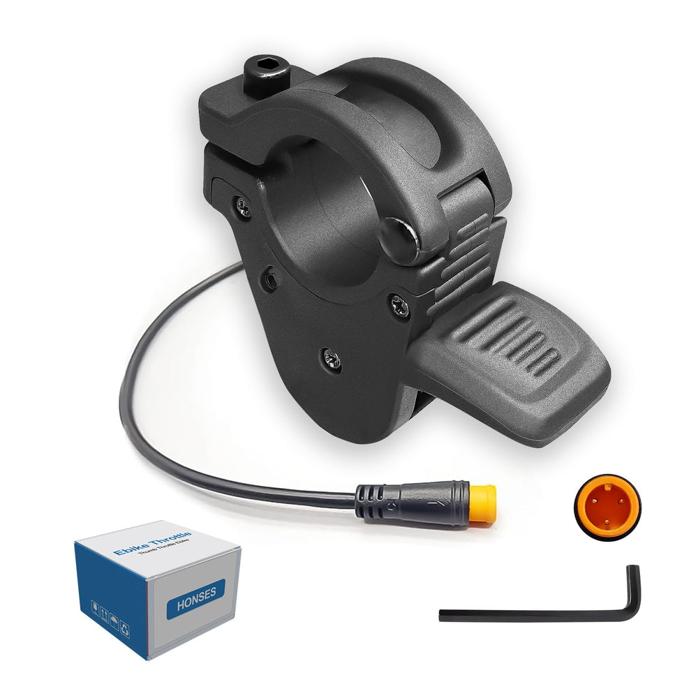 HUSETOO 300X front view showing compact thumb throttle for easy control