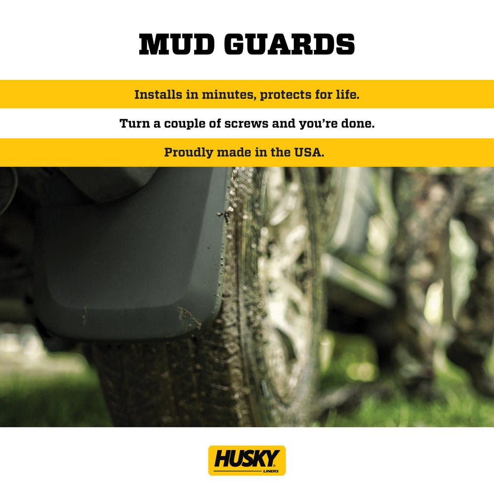 Husky Liners guard edge close-up showing Husky Shield film for easy cleaning