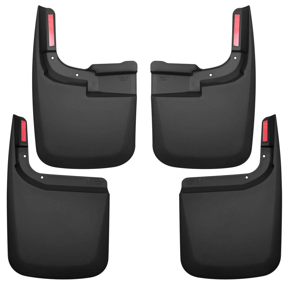 Husky Liners rear mud guards front view showcasing factory fit and clean look
