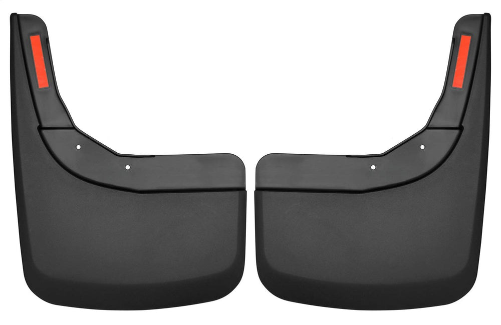 Husky Liners rear mud guards front view showing factory-fit appearance and improved protection