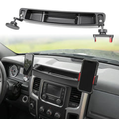 HUYINPJ front view of dashboard holder showing neat center console access