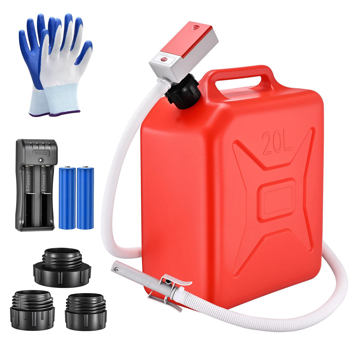 huzjicn front packaging showing pump and kit convenient portability