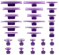 Hyamass front of packaging showing 28-piece dent tab kit and contents