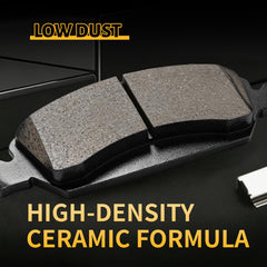 HYFTJYZ brake pads installed on caliper demonstrating correct fitment