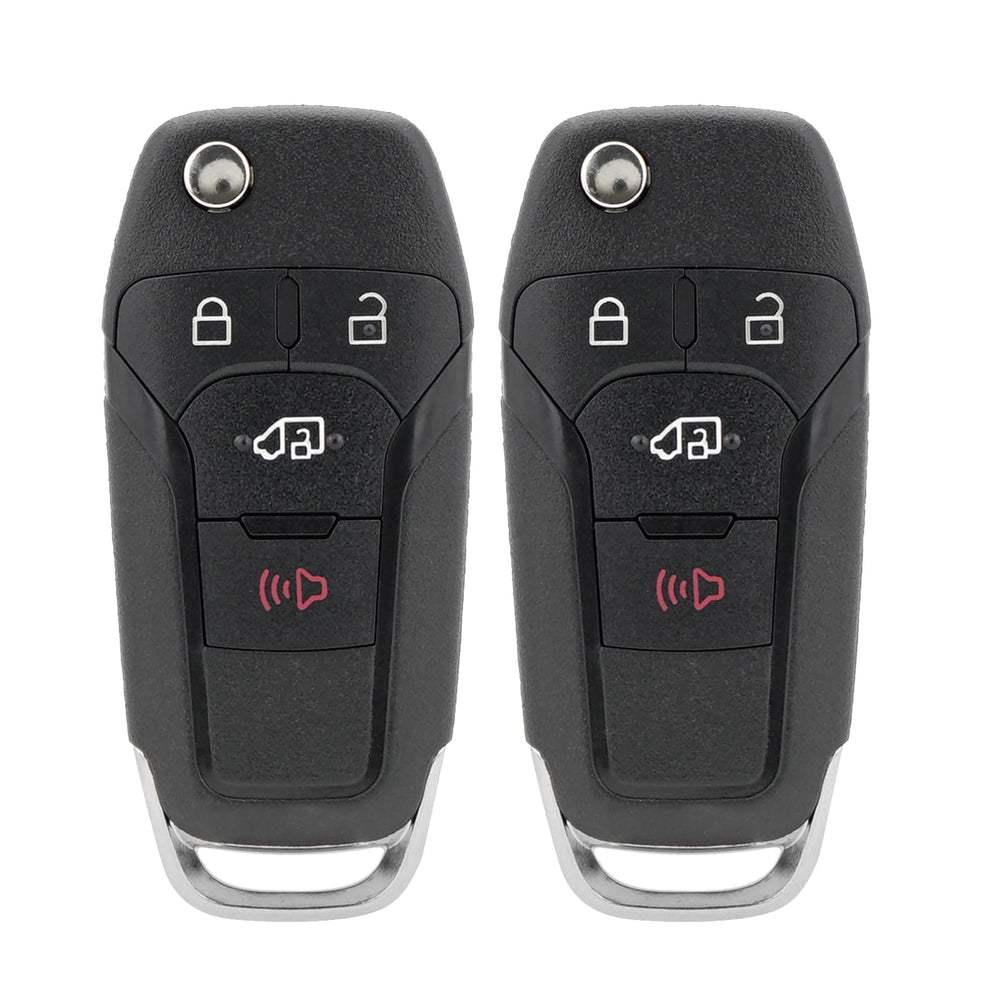 HYMOLKYE front view of flip key fob showing buttons and fit benefits