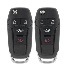 HYMOLKYE front view of flip key fob showing buttons and fit benefits