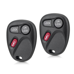 HYMOLKYE front view of two key fobs showing buttons and housing, clarity for fit