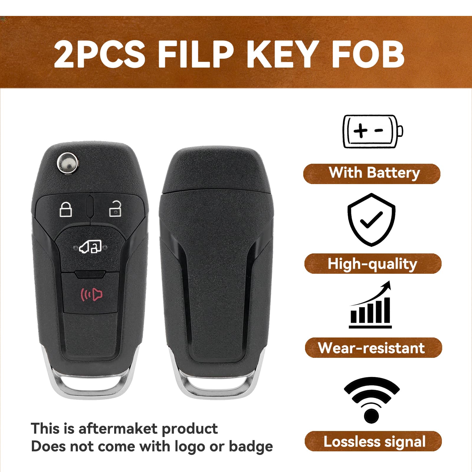 HYMOLKYE key fob beside house key demonstrating compact size benefit