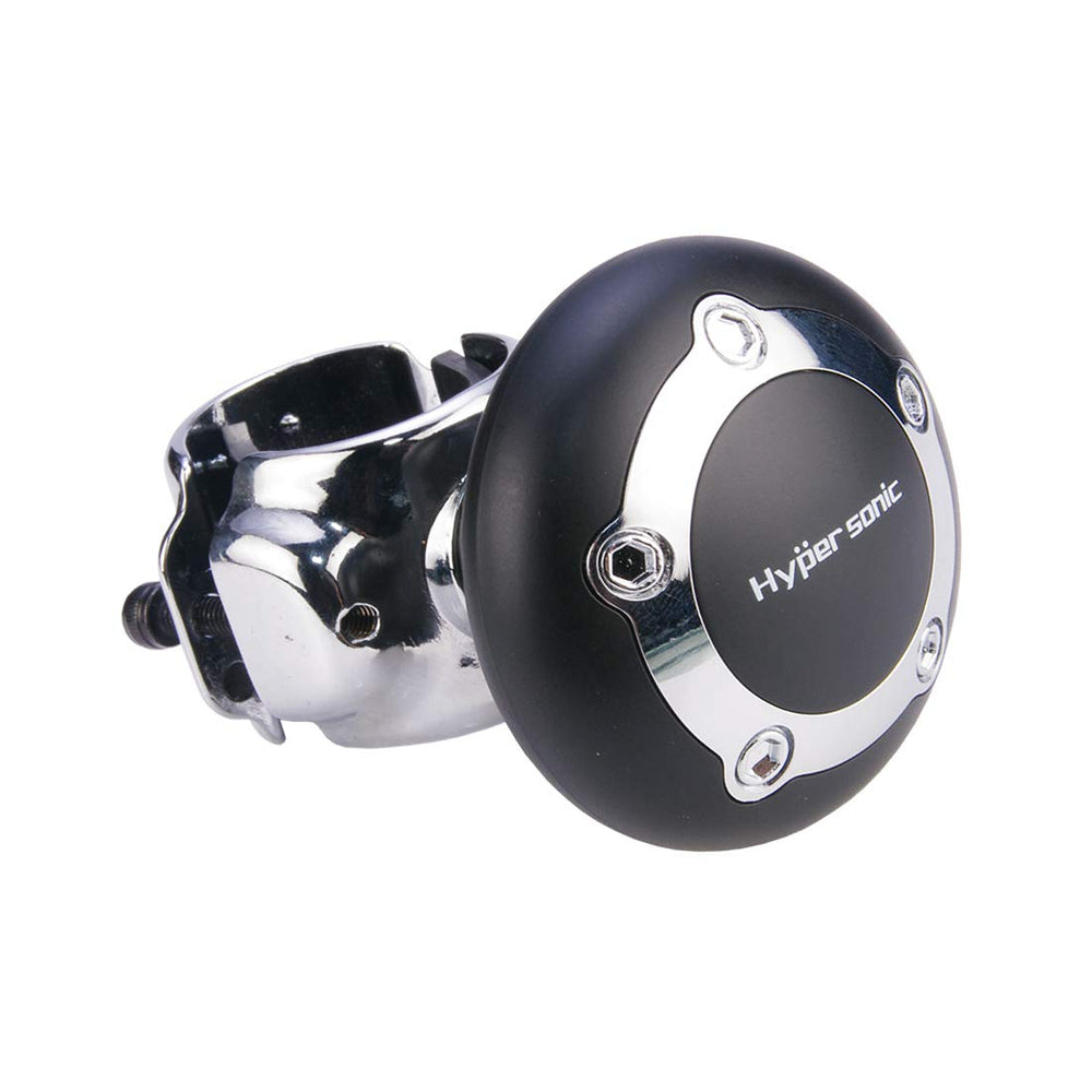 Hypersonic front view of spinner knob showing compact profile and easy control