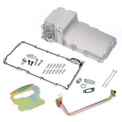 Hypertune front oil pan view showing low profile and improved chassis clearance