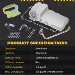 Hypertune pickup tube and sump plug display ensuring correct oil pickup