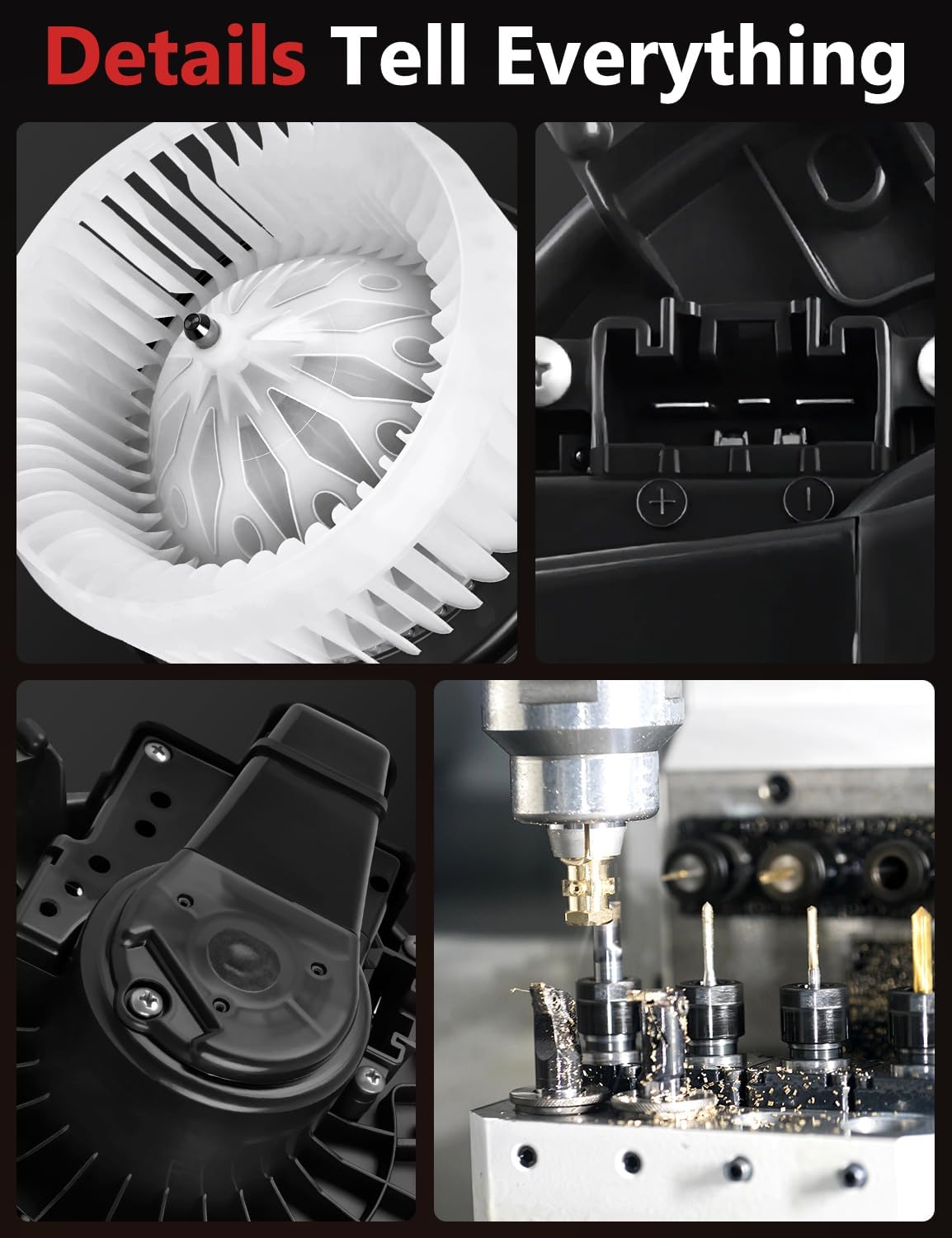 HYR blower motor packaging and manual ensuring easy installation