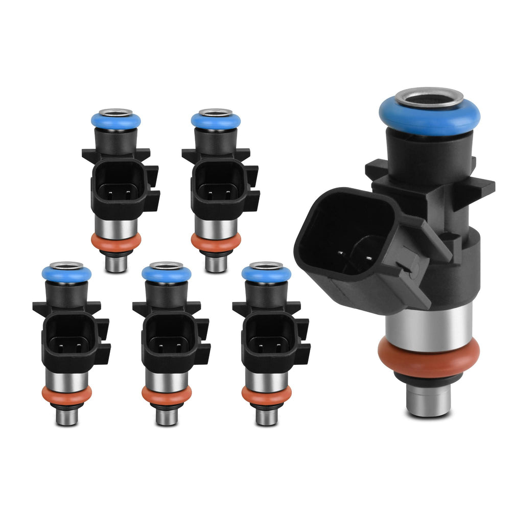 HYR fuel injector front view showing clean machining and direct-fit benefit