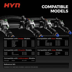 HYR injector nozzle closeup highlighting 4-hole atomizer for finer mist