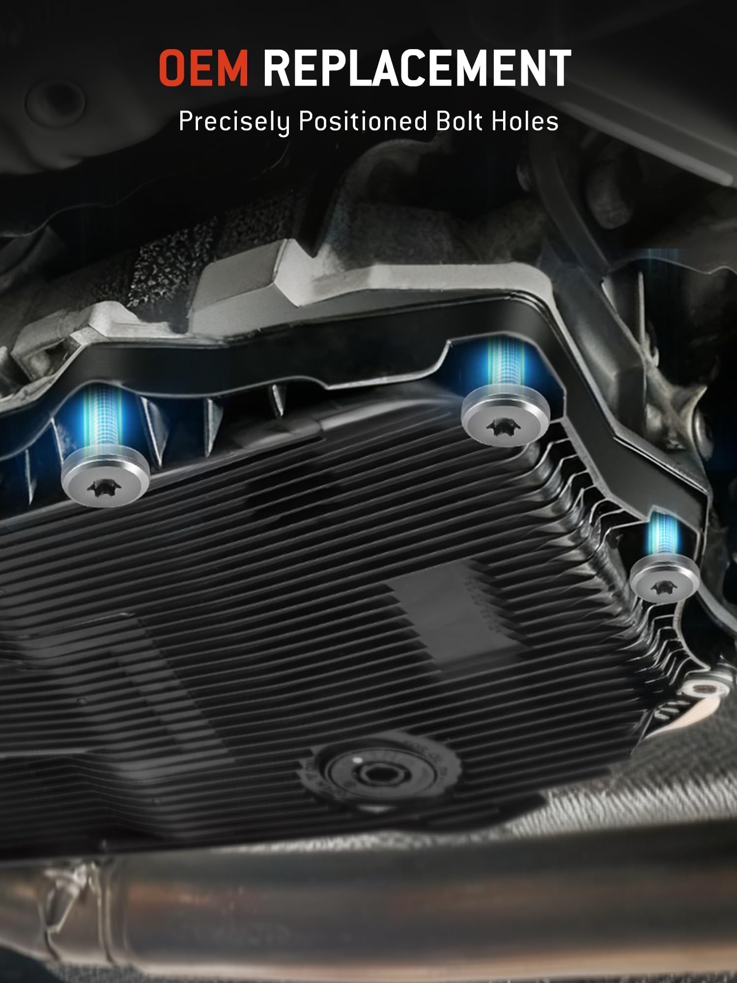 HYR transmission pan installed under Ram 1500 demonstrating vehicle compatibility