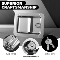 HYWJC two matching keys laid out demonstrating convenient spare-key benefit