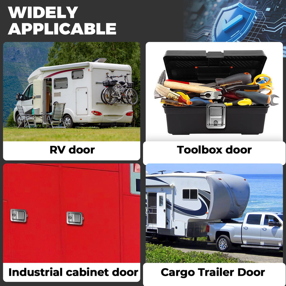 HYWJC latch on truck bed toolbox illustrating rugged field use and protection benefit