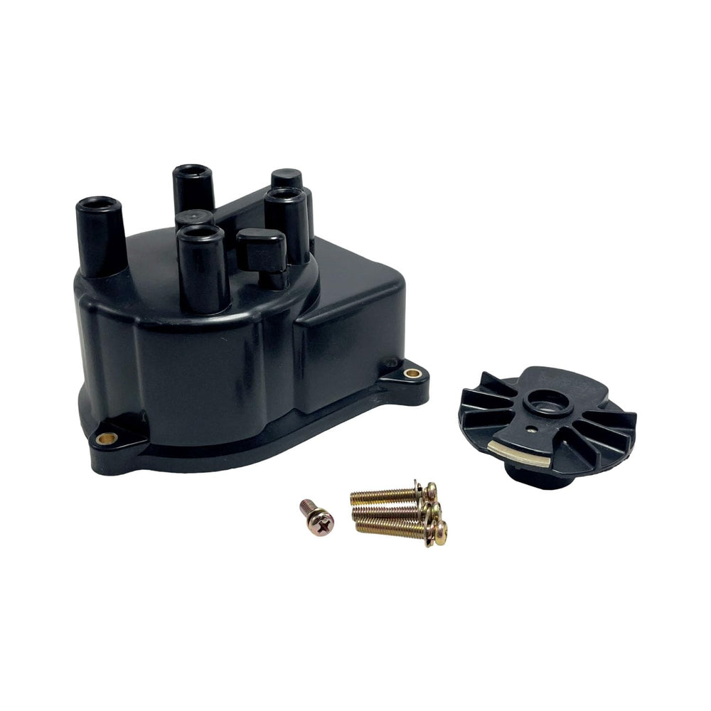 HYXUAN distributor cap front view showing fitment and clear mounting points for correct replacement