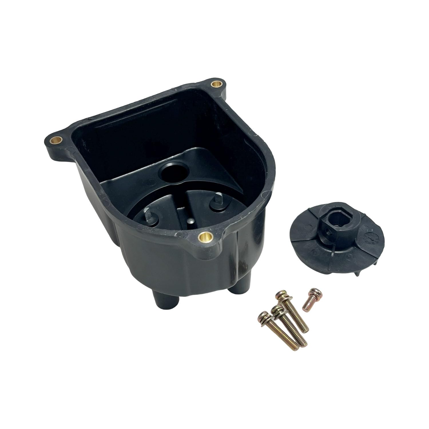 HYXUAN package contents laid out with cap and rotor to confirm included parts for quick install
