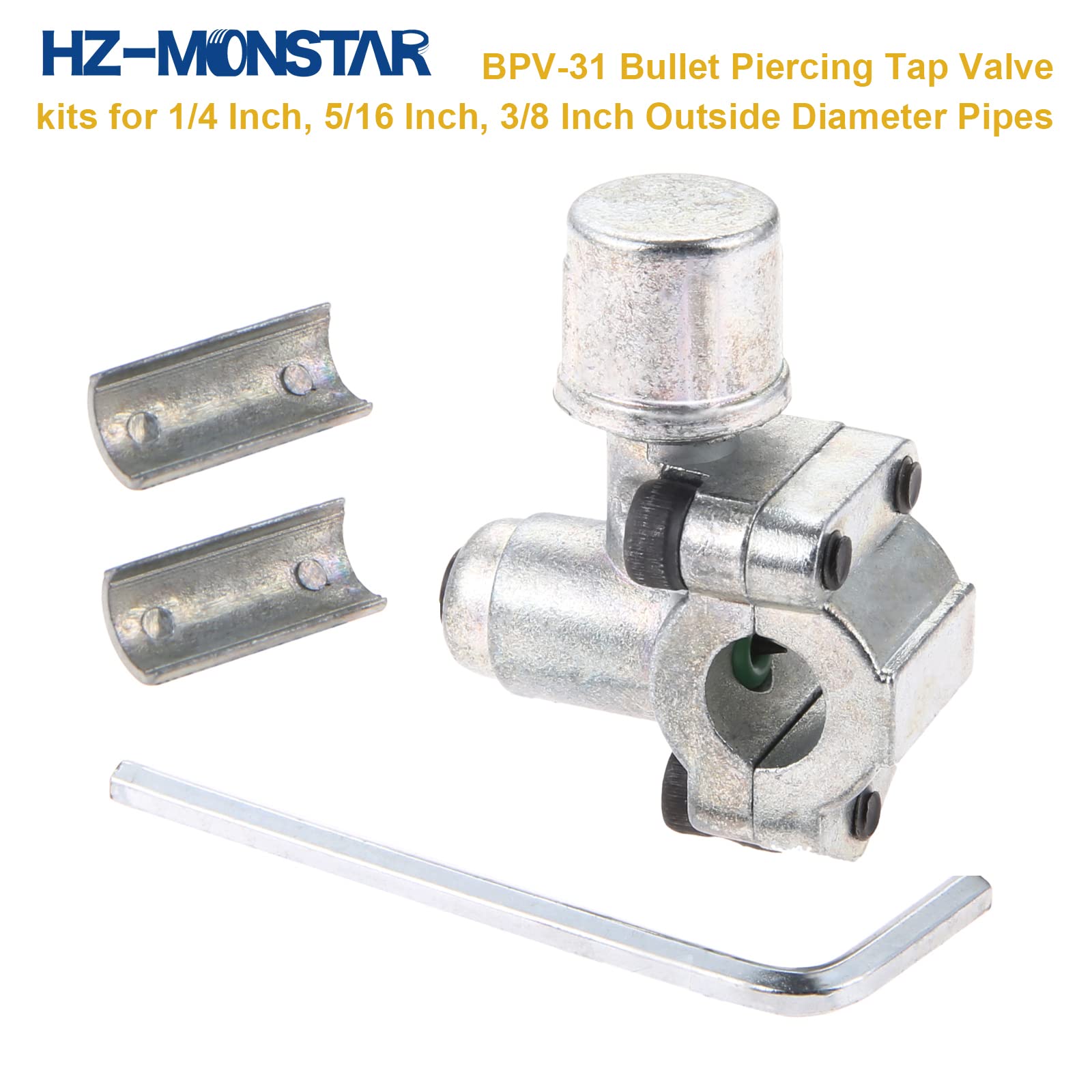 HZ-MONSTAR five access valves with caps showing secure sealing benefit